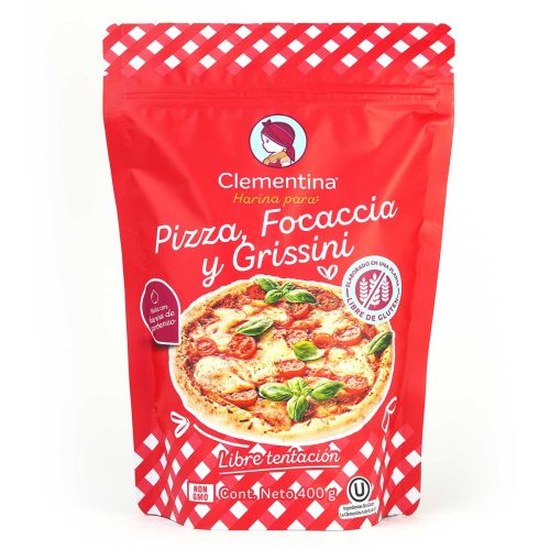 Harina para Pizza Focaccia Grissini Clementina Gluten Free Frente